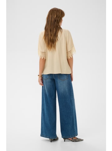 CULTURE Kurzarm-Bluse CUbrenna Regular fit in Whitecap
