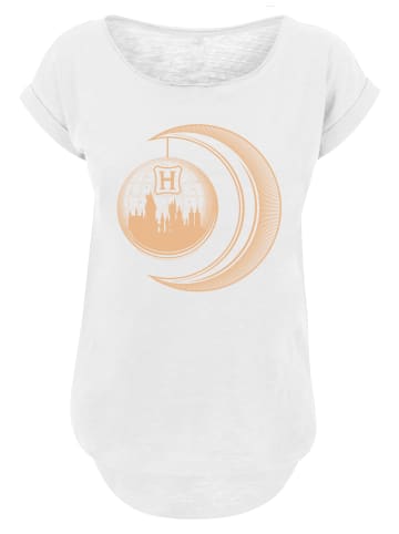 F4NT4STIC Long Cut T-Shirt Harry Potter Hogwarts Moon in weiß