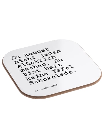 Mr. & Mrs. Panda Bierdeckel Du kannst nicht jeden... mit Spruch in Weiß