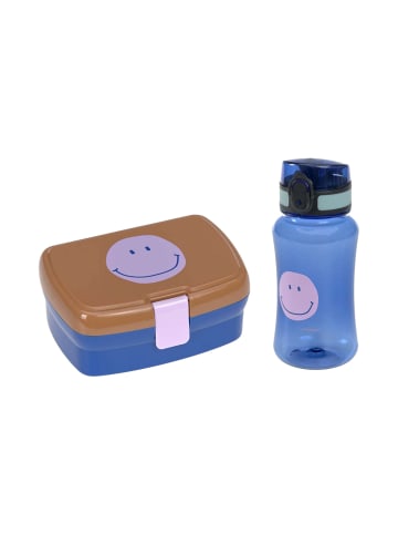 Lässig Lunchset Brotdose & Trinkflasche Little Gang in Smile Karamell