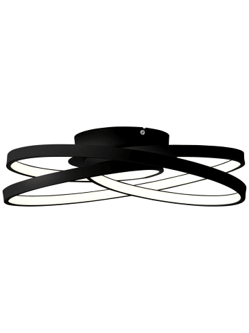 Brilliant Labyrinth LED Deckenleuchte 40cm in schwarz