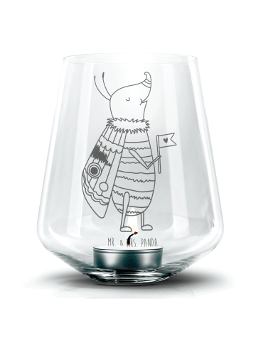 Mr. & Mrs. Panda Windlicht Nachtfalter Fähnchen ohne Spruch in Transparent