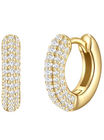 Glanzstücke München Creolen Sterling Silber Zirkonia in gelbgold