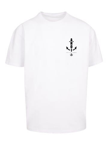 F4NT4STIC Heavy Oversize T-Shirt Ahoi Anker Knut & Jan Hamburg in weiß