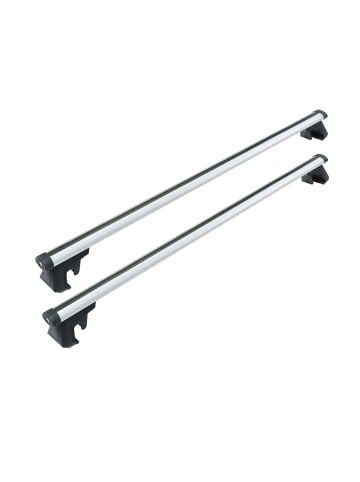 relaxdays 2 x Dachträger in Silber - 124 cm