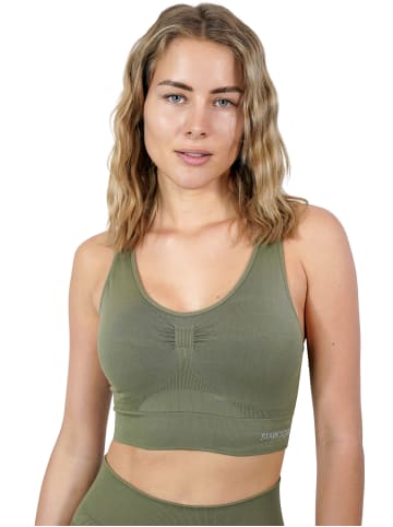 Stark Soul® Seamless Light Sports Bra - Sport BH in khaki