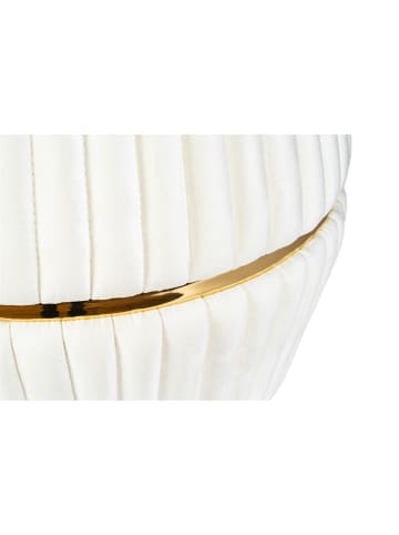 Kayoom Hocker Doric in elfenbein - gold
