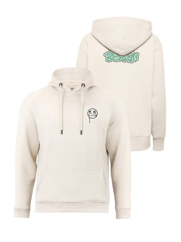 Cotton Prime® Street Art Hoodie "Berlin" - Weltenbummler Kollektion in Sand