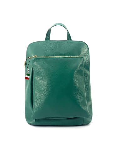 Florence Florence Cityrucksack Leder grün ca. 30cm