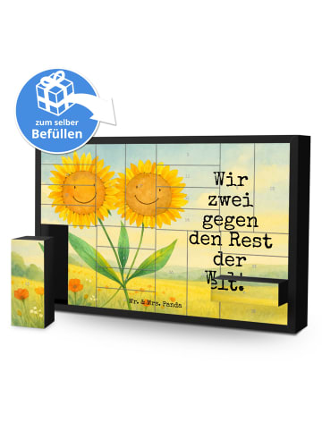 Mr. & Mrs. Panda Befüllbarer Adventskalender Blume Sonnenblume D... in Weiß