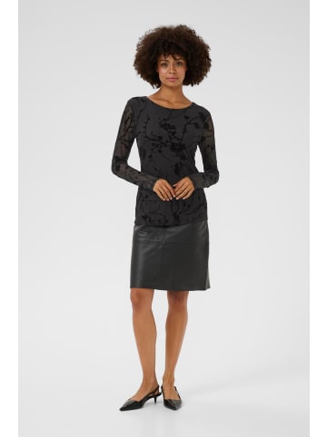 CULTURE Langarm-Bluse CUpalida Fitted in Black