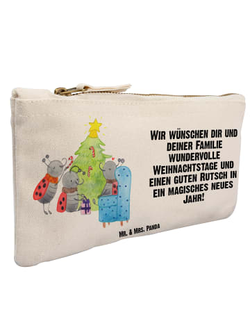 Mr. & Mrs. Panda Schminktasche Weihnachten Smörle mit Spruch in Weiß