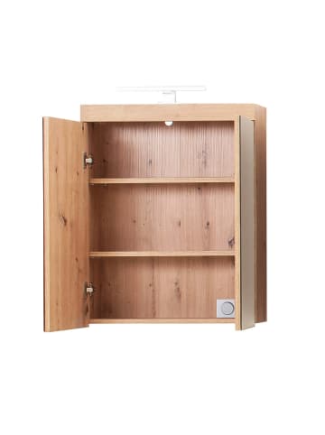ebuy24 Spiegelschrank AmandaMando Braun 60 x 17 cm