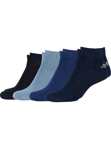 s.Oliver Baumwolle Kinder-Kurzsocken 4 Paar in marine/blau