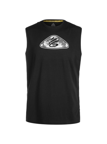 Under Armour Tanktop Curry Sleevlees in schwarz / weiß