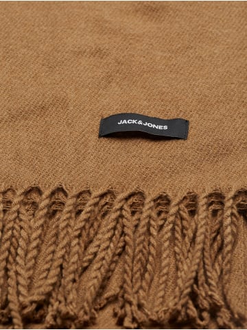 Jack & Jones Breiter Strick Schal Winter Halstuch JACSOLID in Braun-2