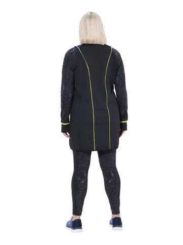 Ulla Popken Sweatjacke in schwarz