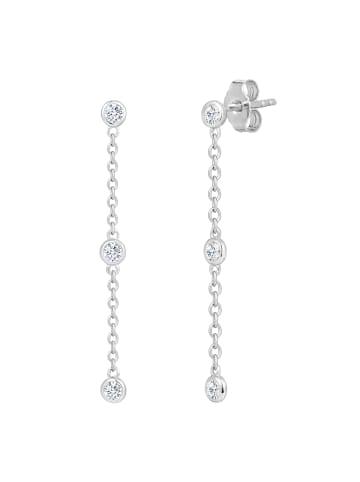 Trilani Ohrringe aus Sterling Silber mit Zirkonia in silber