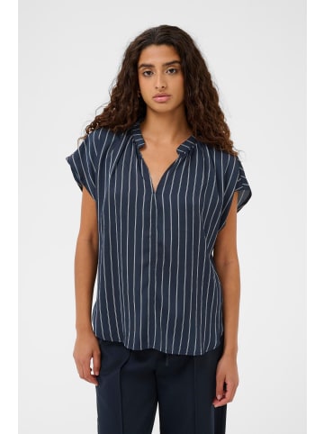 Soaked in Luxury Bluse kurzarm SLIoana Classic fit in Salute W Creme Stripes