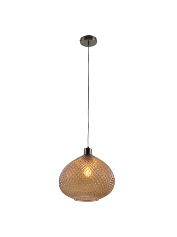 näve Pendelleuchte "SURRAT" in braun - (L)29 cm x (B)29 cm x (H)130 cm