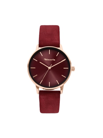 Tamaris Armbanduhr Everyday Hero Leather in rot