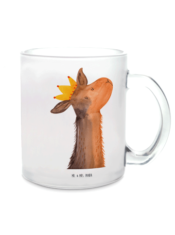 Mr. & Mrs. Panda Tee Tasse Lamakopf König ohne Spruch in Transparent