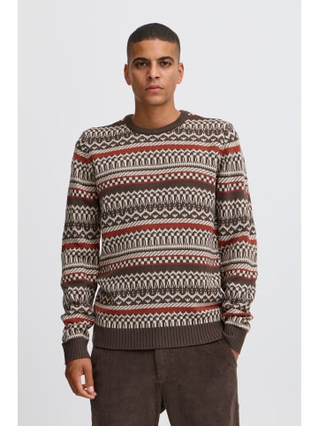 BLEND Strickpullover BHPullover 20717485 bequemer Strickpullover in Braun