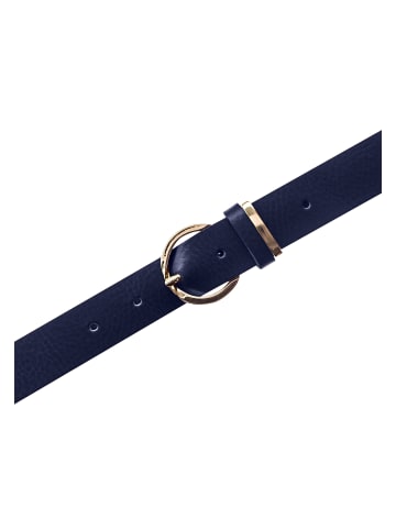 Vanzetti 30 mm Ledergürtel mit Dornschließe in Marine