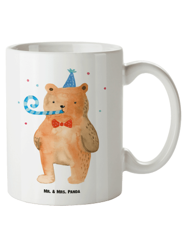 Mr. & Mrs. Panda XL Tasse Bär Geburtstag ohne Spruch in Weiß