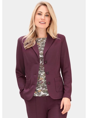 GOLDNER Jerseyblazer in aubergine