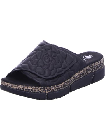 rieker Pantoletten in schwarz