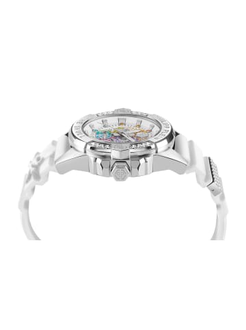 Philipp Plein Philipp Plein Damenuhr The $kull 41MM Rainbow in weiß