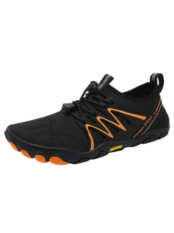 DOTALES GripStep Barfußschuhe Schwarz-Orange 36