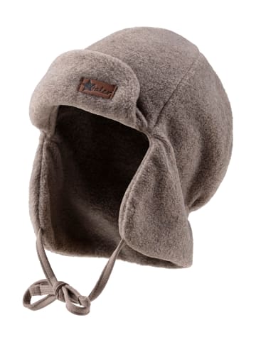 Sterntaler Fliegermütze Fleece in braun mel.