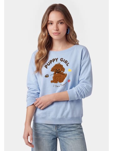 myMo Women Sweatshirt in Light Blue