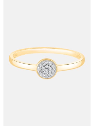 Diamant Exquis Ring aus 375 Gelbgold mit Diamant