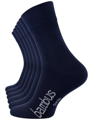 Vincent Creation® "BAMBUS" Socken 6 Paar in marine blau