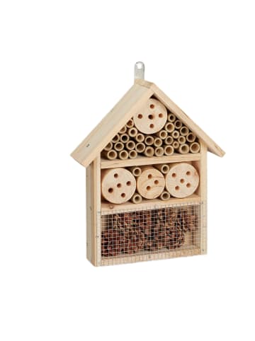 relaxdays Insektenhotel Bausatz in Natur - (B)24,5 x (H)33 x (T)7 cm