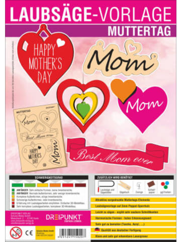 Dreipunkt Verlag Papeterie/PBS - Laubsägevorlage Muttertag