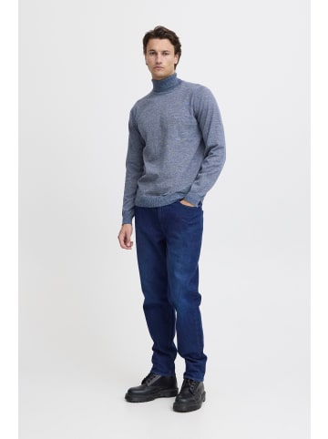 BLEND Strickpullover BHBRUTON roll neck knit 20717261 modischer Strickpullover in Blau