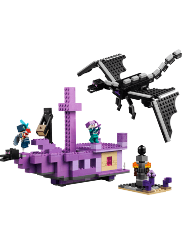 LEGO Minecraft® Der Enderdrache und das Endschiff in Mehrfarbig ab 8 Jahre