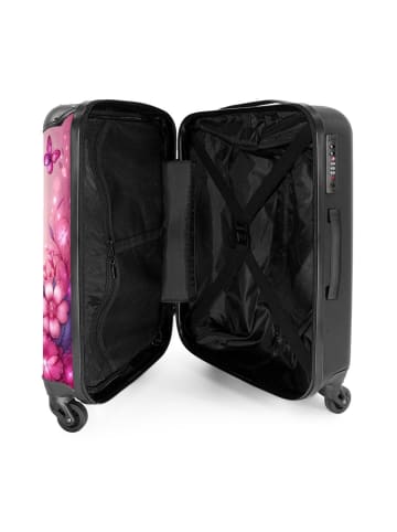 NoBoringSuitCases Suitcase, Koffer, Reisekoffer Rosa Schmetterling