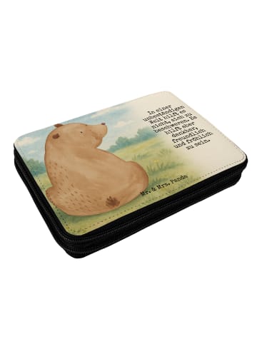 Mr. & Mrs. Panda Etui Bär Schulterblick Design mit Spruch in Weiß