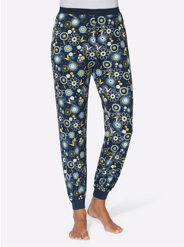 Sieh an! Schlafanzughose in dunkelblau-bedruckt
