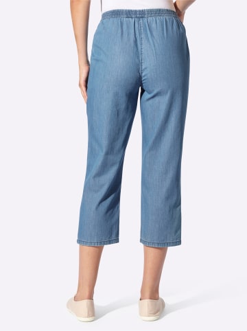 WITT WEIDEN Capri-Jeans in blue-bleached + blue-stone-washed