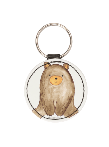 Mr. & Mrs. Panda Anhänger Bär sitzend ohne Spruch in Weiß