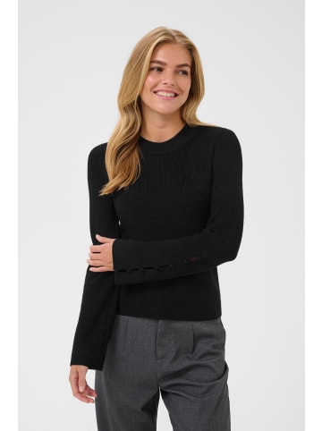 Kaffe Strickpullover KAhallie Slim fit in Black Deep