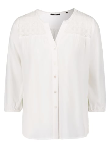 Zero  Bluse mit Spitze in Offwhite