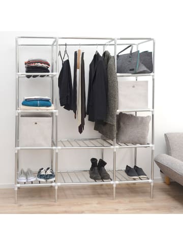 eyepower Schrankregal Tall 148x44,5x178 cm silber