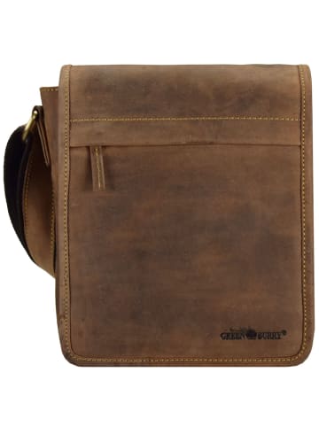Greenburry Vintage Umhängetasche Leder 23 cm braun